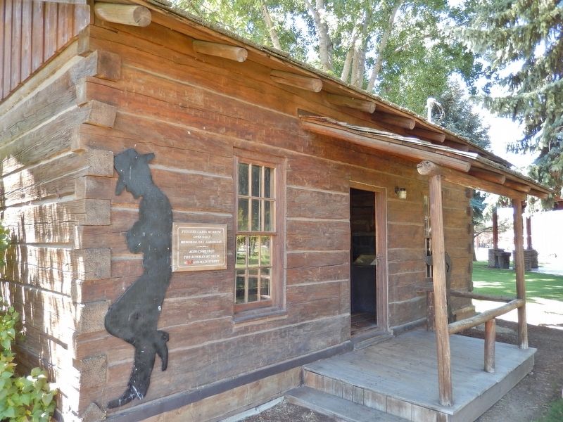 Pioneer Cabin Museum - Jasper Wright Log Cabin (<i>near marker</i>) image. Click for full size.