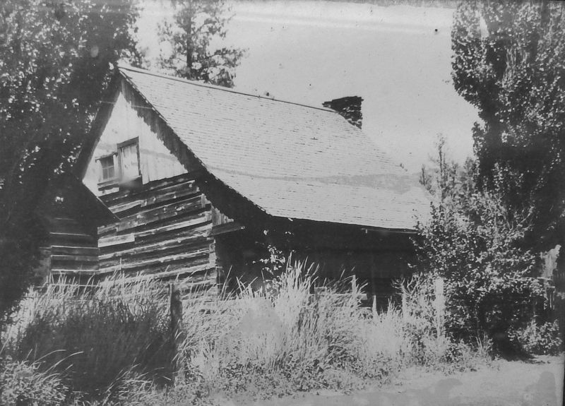 Original Wright Log Cabin (<i>photo inside museum</i>) image. Click for full size.