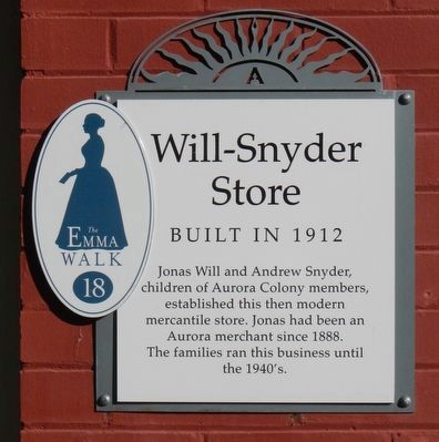 Will-Snyder Store Marker image. Click for full size.
