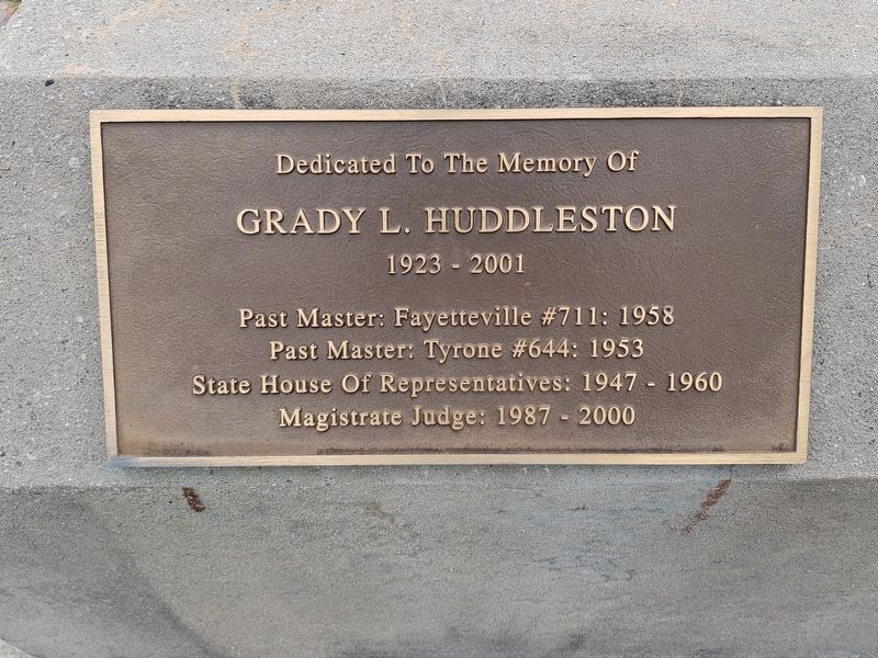 Grady L. Huddleston Marker image. Click for full size.