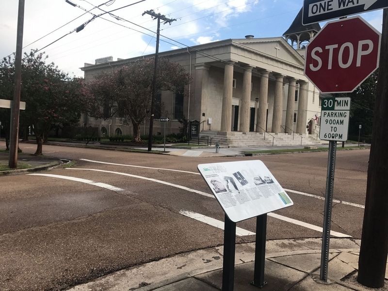 Intersection of Washington and South Commerce streets Marker. Click for full size. Intersection of Washington and South Commerce streets Marker image. Click for full size.