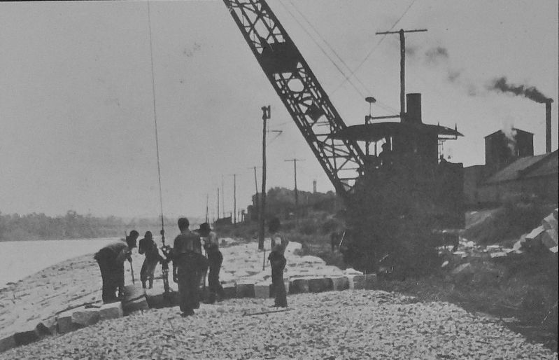 Marker detail: Levee construction image. Click for full size.