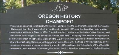 Champoeg Marker image. Click for full size.