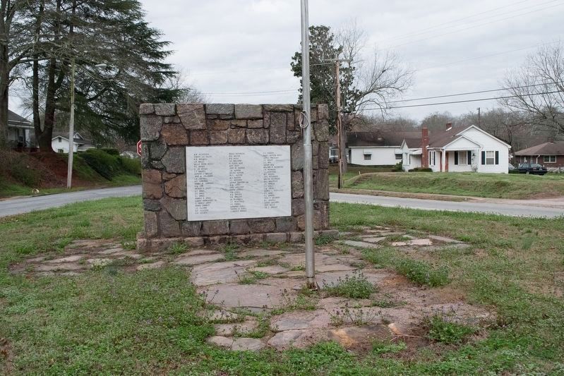 James Howe marker missing from Liberty, SC World War Veterans Monument image. Click for full size.