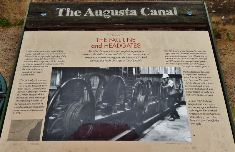 The Augusta Canal Marker image. Click for full size.