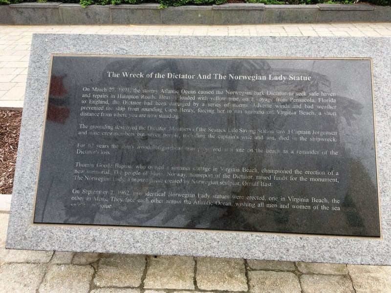 Wreck of the Dictator Marker. Click for full size. Wreck of the Dictator Marker image. Click for full size.