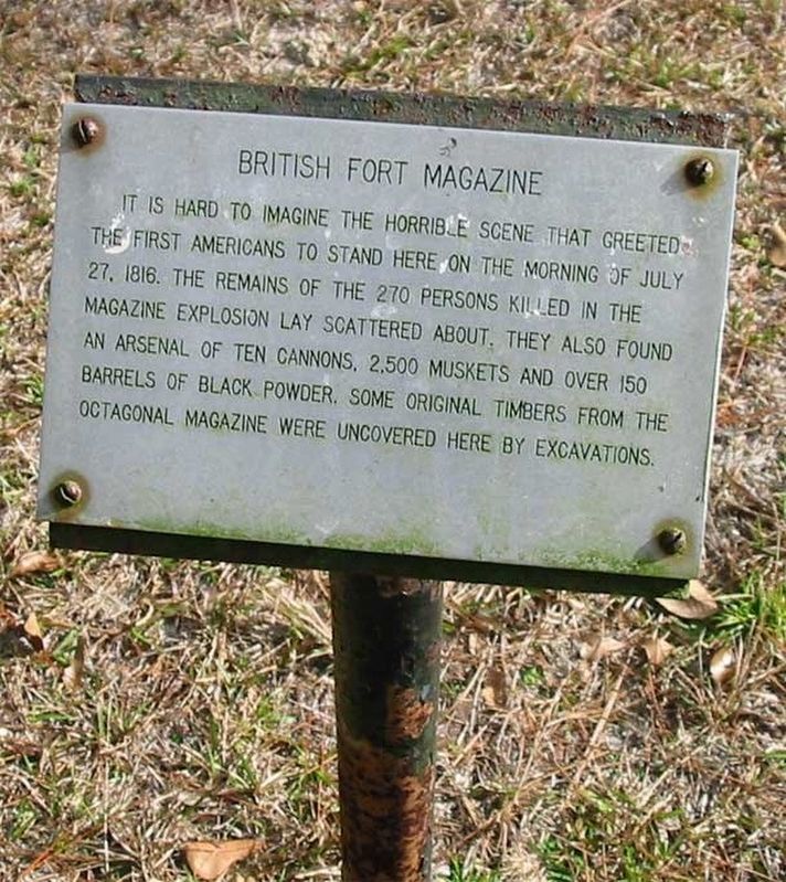 British Fort Magazine Marker. Click for full size. British Fort Magazine Marker image. Click for full size.