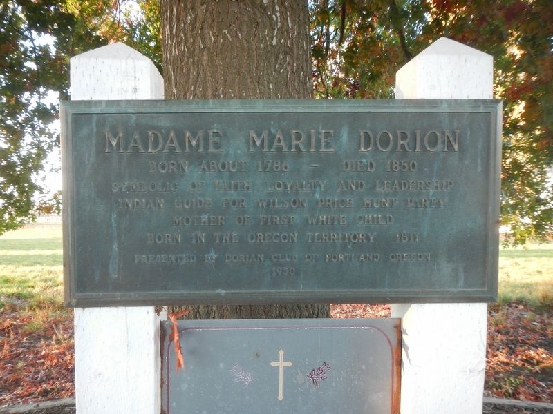 Madame Marie Dorion Marker image. Click for full size.