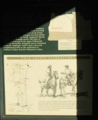 The Applegate Trail - Southern Route to Oregon panel image. Click for full size.