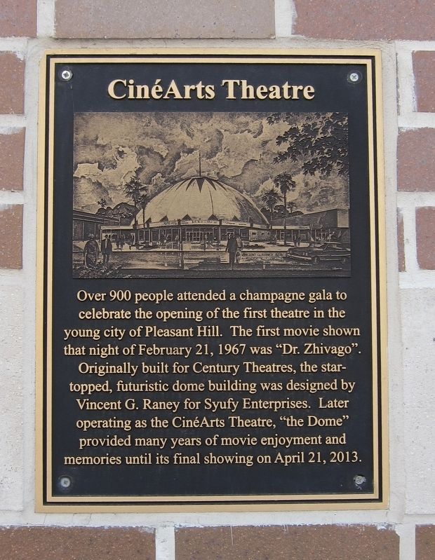 CinéArts Theatre Marker. Click for full size. CinéArts Theatre Marker image. Click for full size.