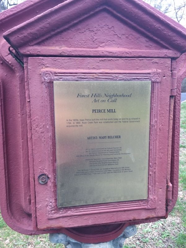 Peirce Mill Marker image. Click for full size.