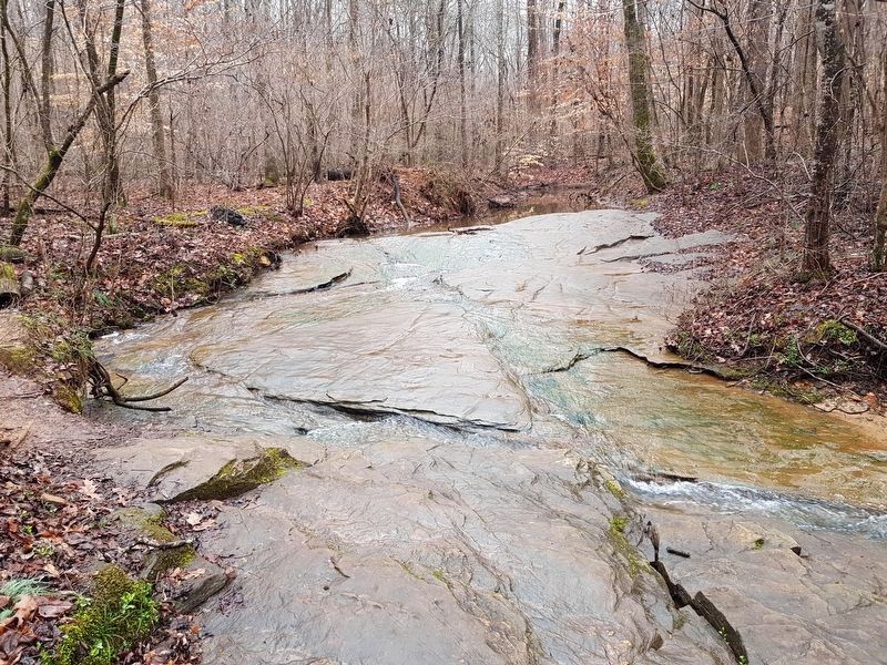 The creek near the Creek Ecology Marker. Click for full size. The creek near the Creek Ecology Marker image. Click for full size.