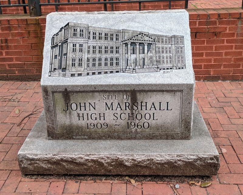Site of John Marshall High School. Click for full size. Site of John Marshall High School image. Click for full size.
