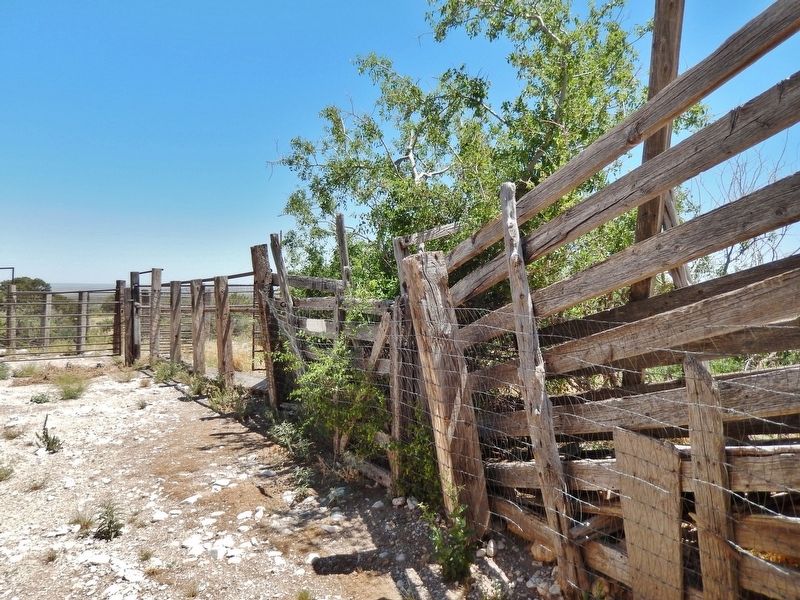 Frijole Ranch (<i>old livestock chute</i>). Click for full size. Frijole Ranch (<i>old livestock chute</i>) image. Click for full size.