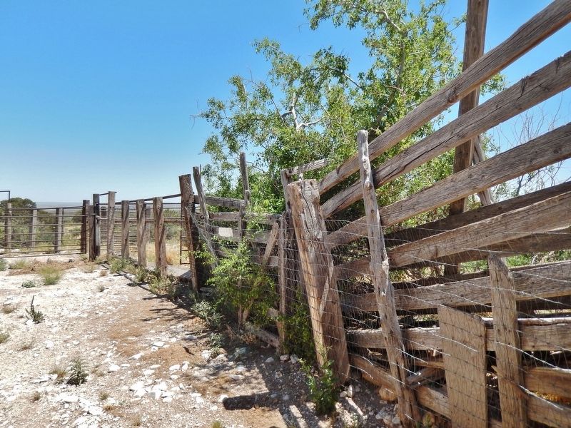 Frijole Ranch (<i>old livestock chute</i>) image. Click for full size.