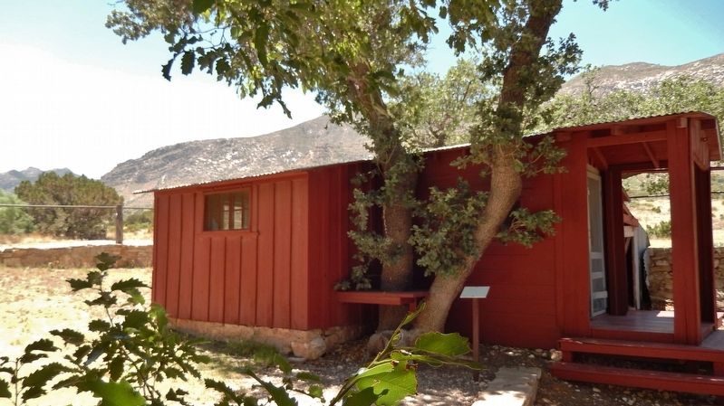 Frijole School House (<i>side view</i>) image. Click for full size.