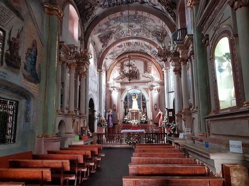 Interior of the Sanctuary of Jesus Nazarene of Atotonilco. Click for full size. Interior of the Sanctuary of Jesus Nazarene of Atotonilco image. Click for full size.