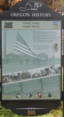 Camp Adair Marker image. Click for full size.