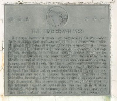 The Timberwolves Marker image. Click for full size.