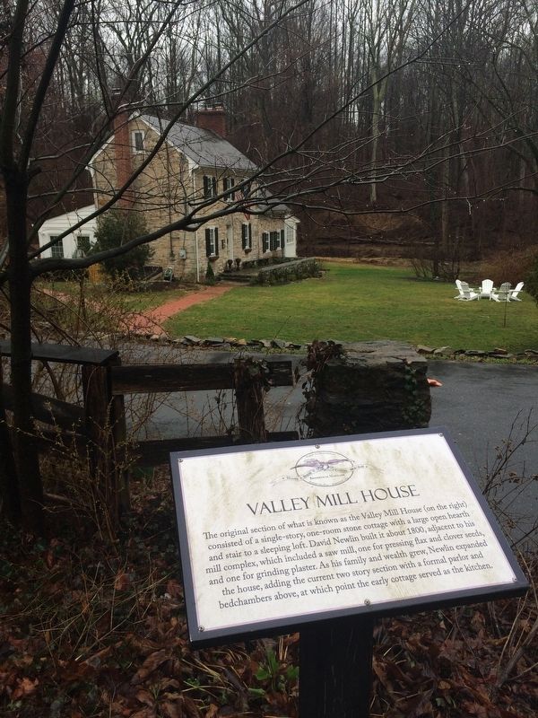 Valley Mill House Marker image. Click for full size.