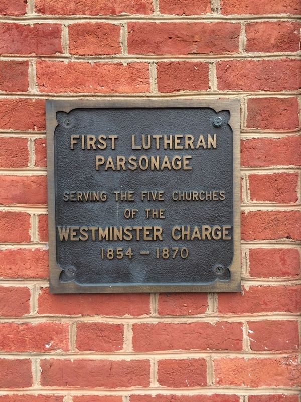 First Lutheran Parsonage Marker image. Click for full size.