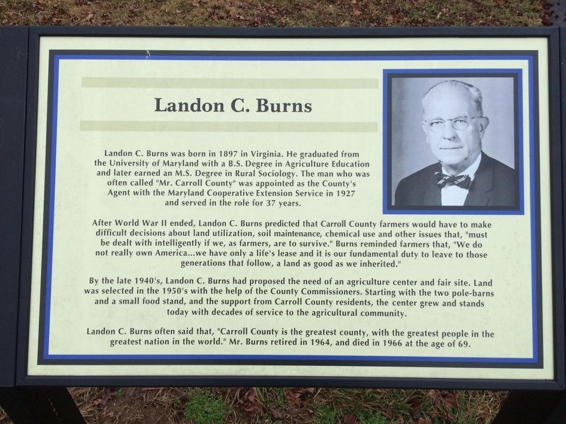 Landon C. Burns Marker image. Click for full size.
