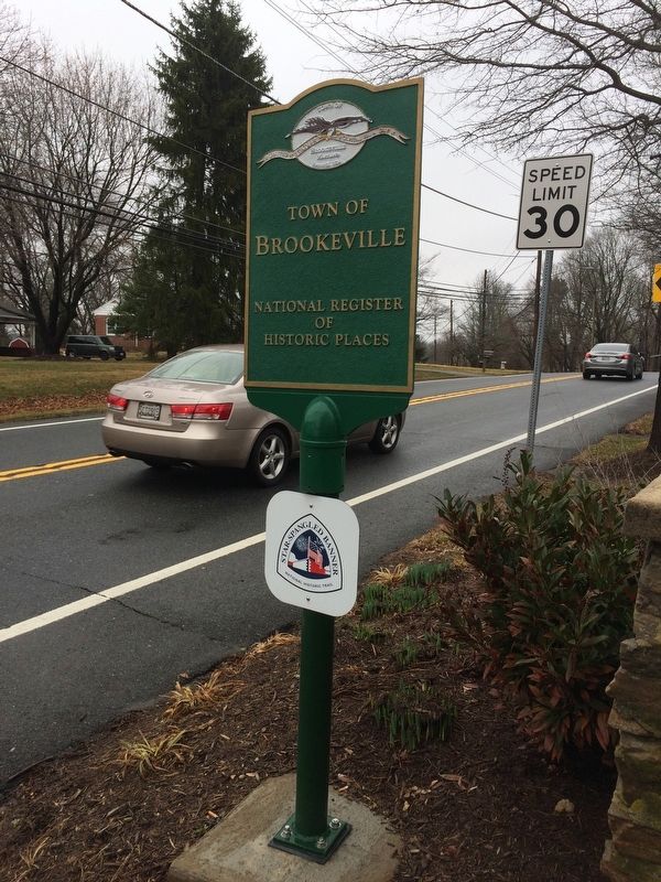 Town of Brookeville Marker image. Click for full size.