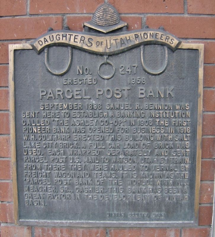Parcel Post Bank Marker image. Click for full size.