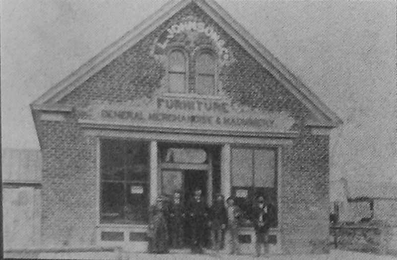 Marker detail: Johnson Furniture Store. Click for full size. Marker detail: Johnson Furniture Store image. Click for full size.