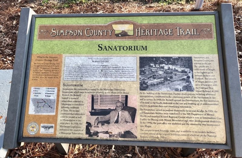 Sanatorium Marker. Click for full size. Sanatorium Marker image. Click for full size.