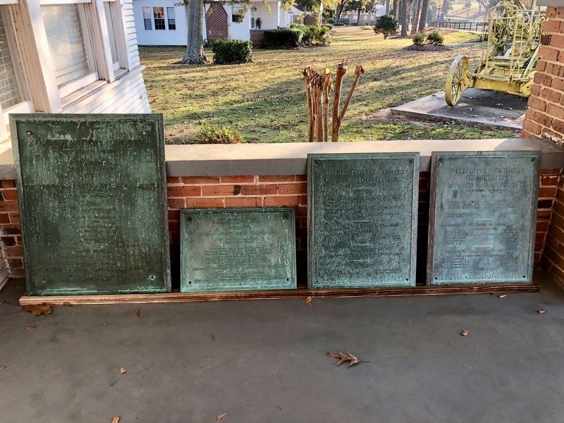 Some of the dedication plaques from former buildings at the sanatorium campus.. Click for full size. Some of the dedication plaques from former buildings at the sanatorium campus. image. Click for full size.
