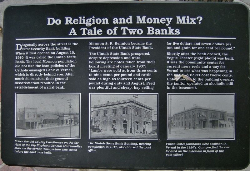 Do Religion and Money Mix? Marker. Click for full size. Do Religion and Money Mix? Marker image. Click for full size.