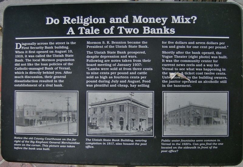 Do Religion and Money Mix? Marker image. Click for full size.