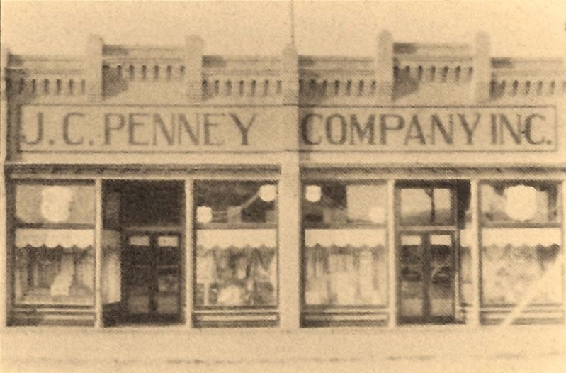 Marker detail: J.C. Penney's 1927 Silver Anniversary Sale image. Click for full size.