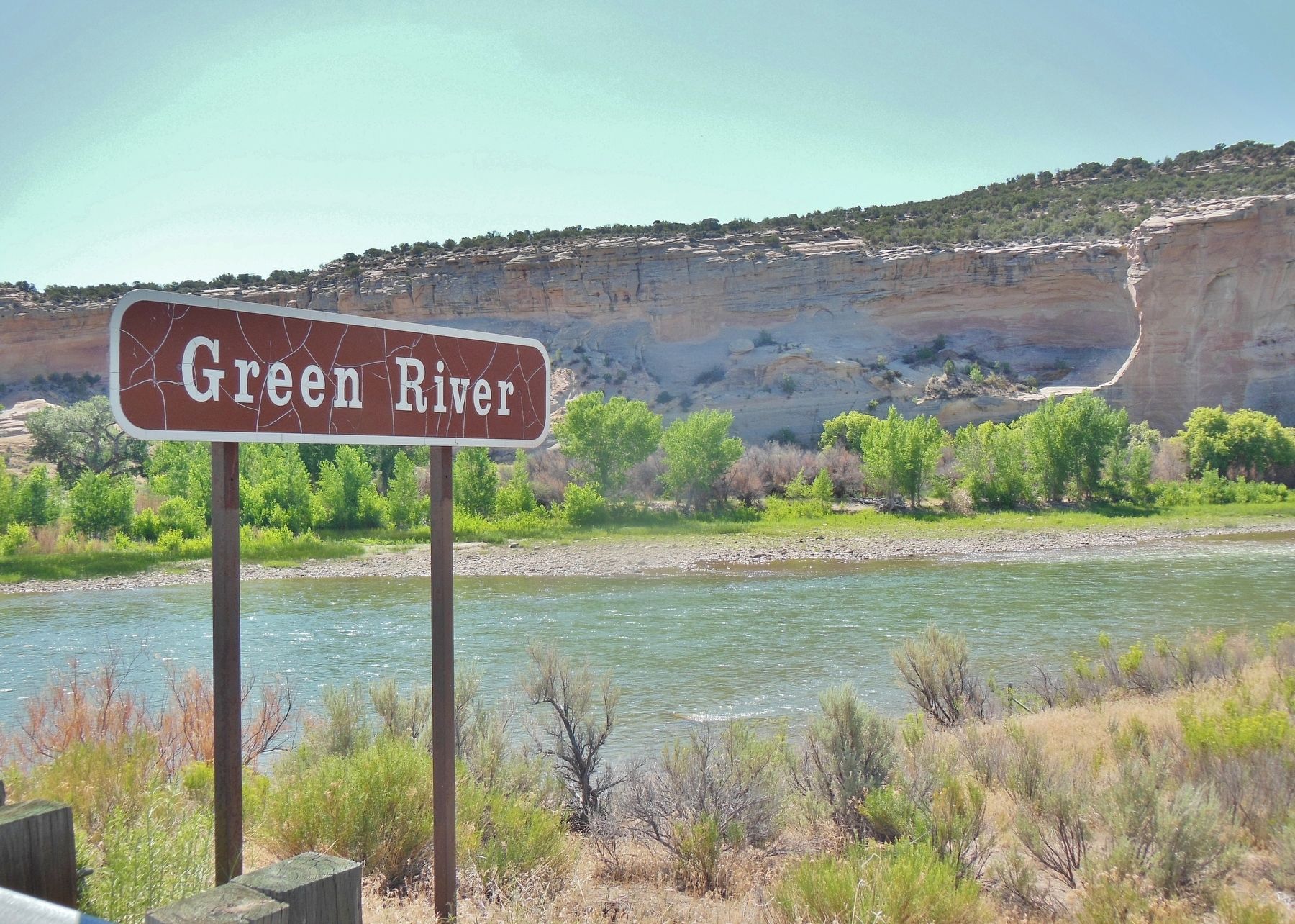 Green River (<i>Dinosaur National Monument; north of marker</i>) image. Click for full size.