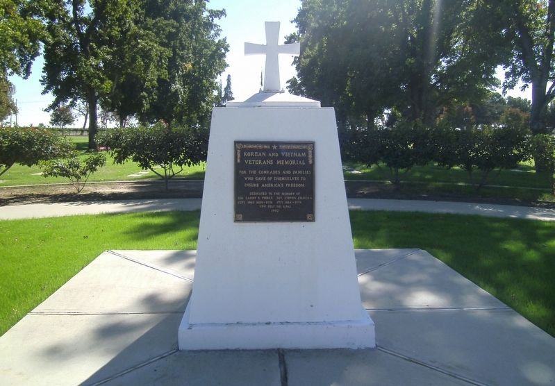 Korean and Vietnam Veterans Memorial Marker. Click for full size. Korean and Vietnam Veterans Memorial Marker image. Click for full size.