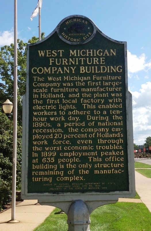 West Michigan Furniture Company Building Marker image. Click for full size.