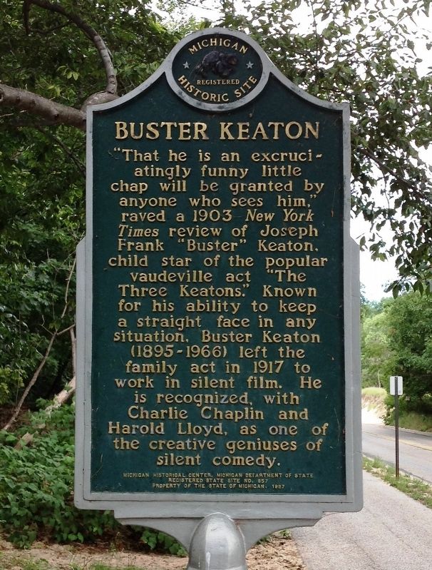 Bluffton Actors' Colony / Buster Keaton Marker image. Click for full size.