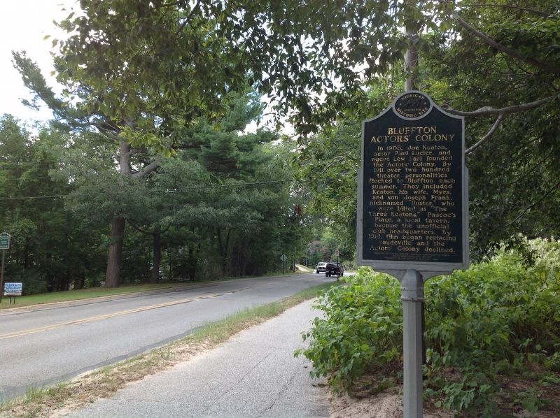 Bluffton Actors' Colony / Buster Keaton Marker. Click for full size. Bluffton Actors' Colony / Buster Keaton Marker image. Click for full size.