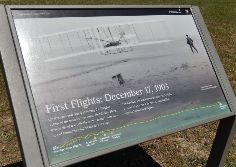 First Flights: December 17th, 1903 Marker image. Click for full size.