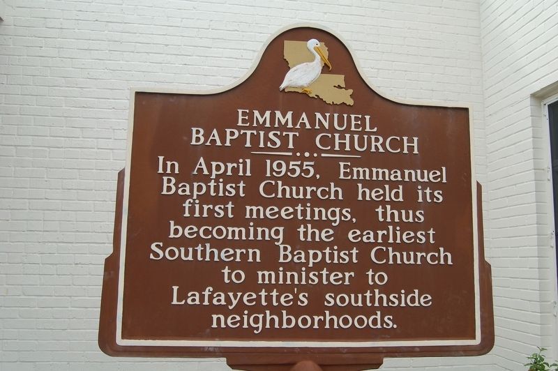 Emmanuel Baptist Church Marker image. Click for full size.