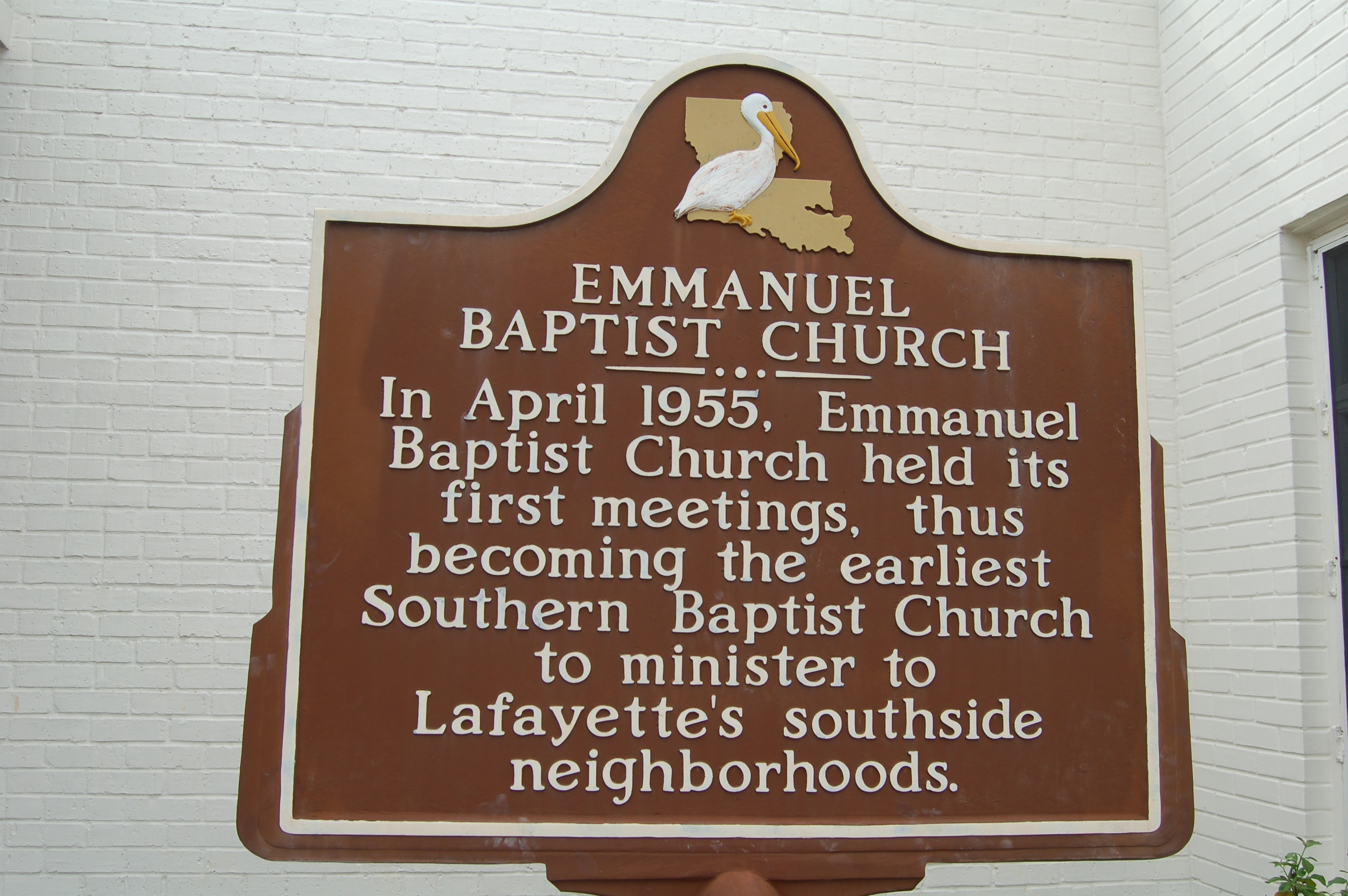 Emmanuel Baptist Church Marker