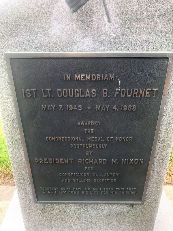 1st. Lt. Douglas B. Fournet Marker image. Click for full size.