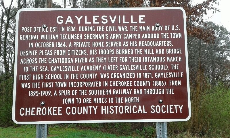 Gaylesville Marker image. Click for full size.