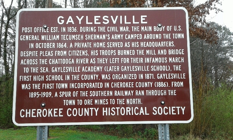 Gaylesville Marker