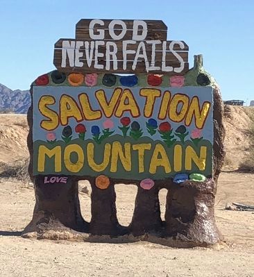 Salvation Mountain image. Click for full size.