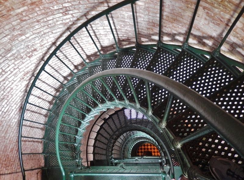 Currituck Beach Lighthouse (<i>spiral staircase detail</i>) image. Click for full size.