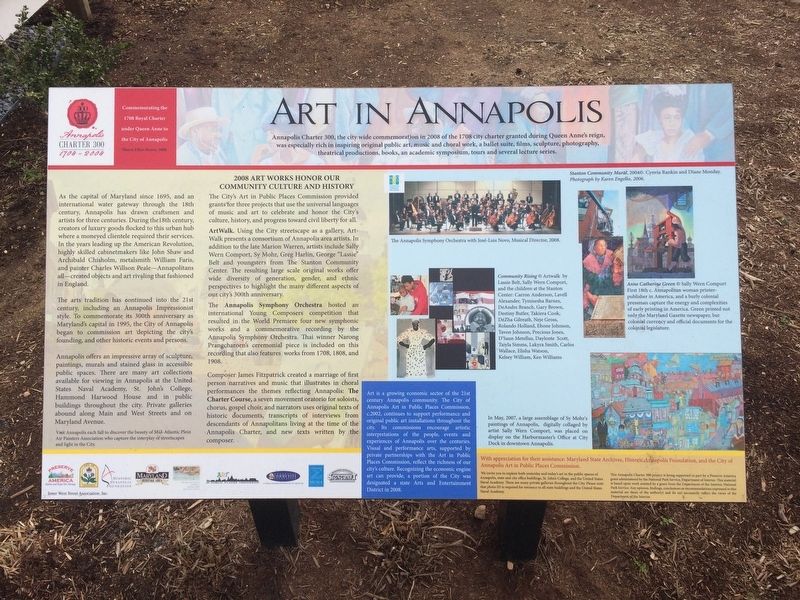 Art in Annapolis Marker image. Click for full size.