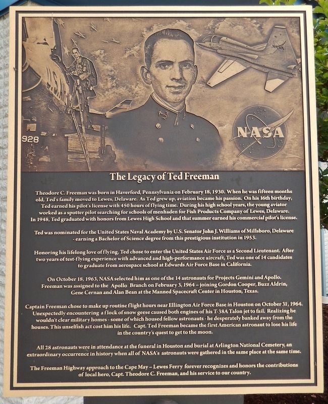The Legacy of Ted Freeman Marker image. Click for full size.