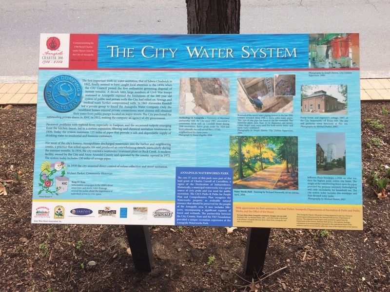 The City Water System Marker image. Click for full size.